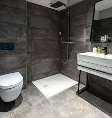 Can subway tile go in the shower? Newport Dark Grey Concrete Effect Tiles Tilestyle