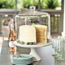 3 layer cake stand with dome. 3 Layer Cake Dome European Inspired Home Furnishings Ballard Designs In 2021 Cake Dome Cake Plates Cake Stand With Dome