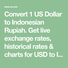 Convert 1 Us Dollar To Indonesian Rupiah Get Live Exchange Rates Historical Rates Charts For Usd To Idr With Xe S This Is Us Quotes Currency Market Dollar