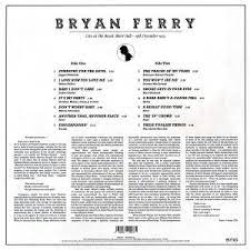 From now until sunday only, we're offering our few remaining copies of 'bryan ferry live at the royal albert hall 1974' deluxe box set edition for only £50! Live At The Royal Albert Hall 1974 Lp 2020 Live Von Bryan Ferry