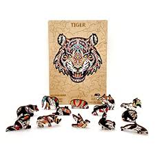 Solve some puzzles and have a lot of enjoy. Buy Bourdserk Wooden Jigsaw Puzzles Cool Tiger King Wooden Puzzle 117 Pieces Unique Animal Shaped Puzzles Pieces 8 3 H 8 1in Wooden Puzzles For Adults And Kids Worthy Collection Family Games And Gifts Online