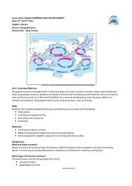 Use these resources to help your students learn about ocean life, human interactions. Lesson Plan Ocean Currents And Water Density Class 5th And 6th Class Subject Science Strand Energy Forces Strand Unit