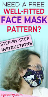 How To Sew A Face Mask From Fabric Plus A Free Printable Mask Pattern In 2020 Easy Face Mask Diy Diy Sewing Pattern Face Mask Tutorial