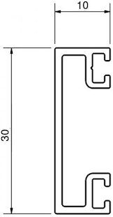 10 oeillets à clipser noir ø 36mm. Verriere D Interieur Profil Parclose Traverse Clip Quincaillerie Portalet