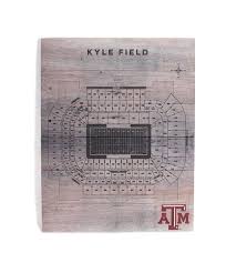 kyle field stadium seating char pallet wall decor