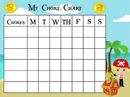 Pirate Themed Childrens Chore Chart And Cards Behavior Management