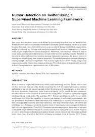 PDF) Rumor Detection