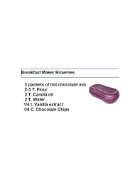 Brownie Made In The Tupperware Breakfast Maker Tupperware Breakfast Maker Recipe Breakfast Maker Tupperware Recipes