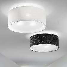 Lampada da soffitto grigia moderna lampadario grigio moderno luni. Lampada Plafoniera Paralume Moderno Glitter Antea Luce Illuminazione