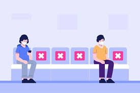 Download Social Distancing In Public Transportation For Free Public Transport Transportation Vector Free