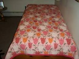 Vintage chenille bedspread green 92 by 96 inches. Vtg Full Size Pink Tulip Cotton Bedspread Sears Ebay