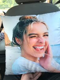 Found a tik tok iNFluENcEr pillow in my brothers car. : r/cringepics