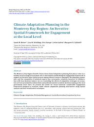 Pdf Climate Adaptation Planning In The Monterey Bay Region