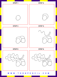 How To Draw An Acorn Step By Step Google Search Doodle Drawings Drawings Window Crafts