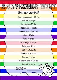 Birthday Scavenger Hunt Clues For Kids Pin By Michelle Lazar On Beach Games For Kids Beach Scavenger Hunt Scavenger Hunt Birthday Beach Birthday Party