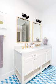 Check spelling or type a new query. Brushed Gold Faucets With Carrera Marble Top Bath Vanity Contemporary Bathroom