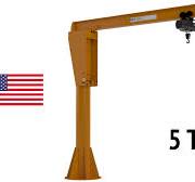 Heavy Duty Freestanding Jib Crane - 5 Ton (10,000 lbs)