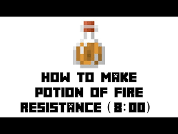 Just a how to video on how to make an everlasting fire. How To Make A Potion Of Fire Resistance In Minecraft