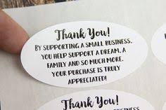 Thank You For Supporting A Small Business Stickers Thank You Stickers Shop Small Business Stickers Business Thank You Cards Business Thank You