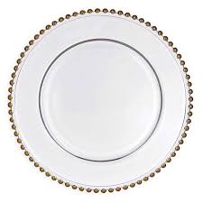 A wide variety of clear charger plates. Joe S Prop House
