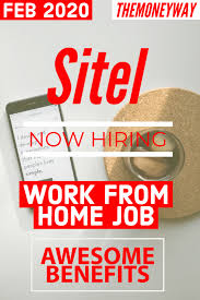 Sitel Work From Home Job In 2020 Work From Home Jobs Legitimate Work From Home Working From Home