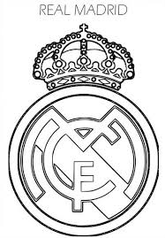 Coloring Soccer Logos Google Leit Real Madrid Logo Coloring Pages Sports Coloring Pages