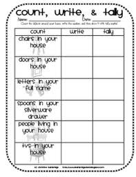 Here S A Nice Sheet For Students To Count Objects At Home Write And Tally Homework For Chapter 1 Math Homeschool Math Preschool Math