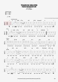 Eric Clapton Tears In Heaven Lyrics And Guitar Chords Tears In Heaven Tab 1 Guitar Tabs Guitar Tabs Songs Tears In Heaven