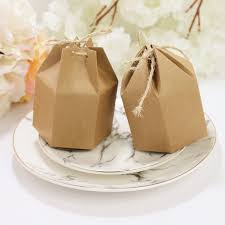 Check spelling or type a new query. 20 50 100pcs Creative Kraft Paper Candy Gift Boxes Lantern Hexagon Shape Wedding Favors Cake Gift Packaging Box Dragees Box Bags Gift Bags Wrapping Supplies Aliexpress
