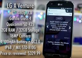 LG X Venture comes with a waterproof ...