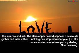 Good Evening Quotes Messages Lines With Images Evening Quotes Fun Weekend Quotes Fitness Quotes Women