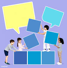 Download Premium Psd Of Diverse Happy Kids Stacking Empty Square Boards 2020