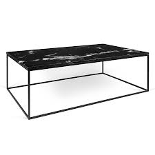 Newconrad wire glass coffee table. Temahome Gleam Long Black Marble Modern Coffee Table Eurway