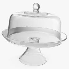 The simple design keeps dessert as the focus. 3d Glass Cake Stand Dome Turbosquid 1468953