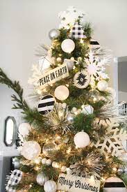 Black White Christmas Tree Decor White Christmas Trees Black Christmas Trees Black White Christmas