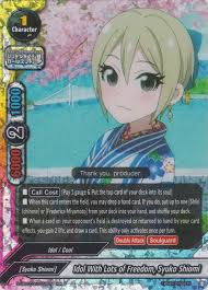 Recorre el mundo en busca de antiguas estatuas. Idol With Lots Of Freedom Syuko Shiomi Open The Flag Base De Datos De Buddyfight