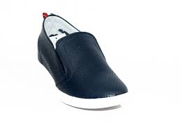 Тъмно сини дамски обувки на платформа ЕСТЕСТВЕНА КОЖА - 0901 - Еlisa.
