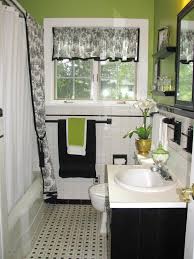 Black And White Bathroom Window Curtains Black White Green Bathroom White Bathroom Decor Green Bathroom Decor Green Bathroom