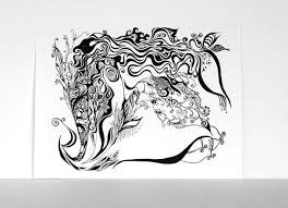 The aldrich contemporary art museum in ridgefield, connecticut, opened the ballpoint pen drawing since 1950 exhibition in march, 2013, under the banner of their extreme drawing series. Abstract Drawing Black And White Art Print Ink Pen Line Drawing Size 8x10 Print Abstract Drawings White Art Drawings