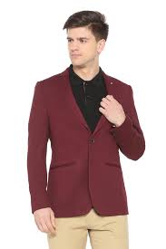 Solly Sport Suits Blazers Allen Solly Maroon Wimbledon Blazer For Men At Allensolly Com