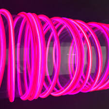 Pink Tube Luminescent Light Battery Operated