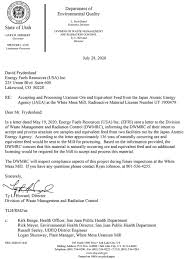 Yuri attends her sister tono misaki's funeral where she meets her niece ayumi for the first time in many years. Approval Letter For White Mesa Mill To Accept Japanese Radioactive Waste Grand Canyon Trust