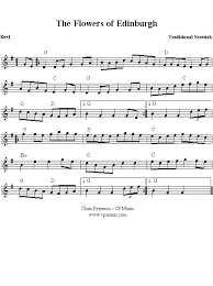 Scotland has three only inofficial anthems: The Flowers Of Edinburgh Sheet Music Traditional Scottish Reel Fiddle Music Scottish Music Violin Sheet Music