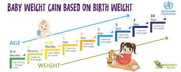 Newborn Weight Gain Chart India Weight Chart From Birth