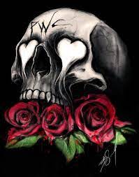 Skull Roses Skull Artwork Skull Rose Tattoos Skull Art