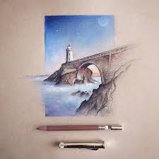 Disegni A Matita Dai Colori Vivaci Che Vi Porteranno Sulla Luna Disegni Da Colorare Disegni Disegni A Pastello