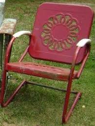 This Vintage Lime Retro Glider By 4d Concepts Is Perfect Description From Pinterest Com I Searched For Th Vintage Metal Chairs Metal Lawn Chairs Metal Chairs