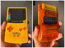 Although the blue box looked exactly like normal game boy pocket, inside it had something different. Yellow And Orange Gameboy Color Gameboy