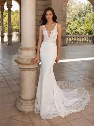 Pronovias Crepe Wedding Dress Pronovias Wedding Dress Allure Wedding Dresses