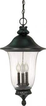 152 Edmonton Light Store Parisian 3 Light 24 Hanging Lantern W Fluted Seed Outdoor Hanging Lights Outdoor Pendant Lighting Outdoor Hanging Lanterns